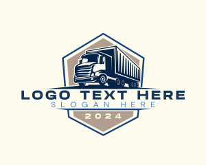 Export - Logistics Truck Delivery logo design