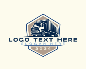 Logistics Truck Delivery Logo