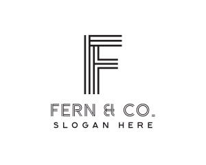 Minimalist Firm Letter F logo design