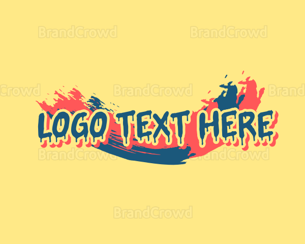 Creative Mural Paintbrush Logo