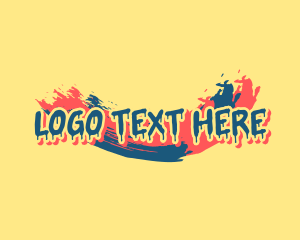 Creative Mural Paintbrush Logo