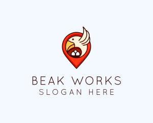 Bird Nest Location logo design