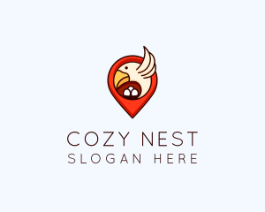 Nest - Bird Nest Location logo design