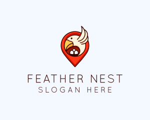 Bird Nest Location logo design