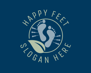 Foot - Nature Foot Acupuncture logo design