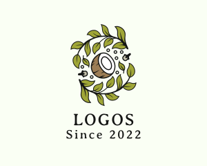 Culinary - Leaf Coconut Herb logo design