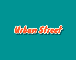 Street - Funky Brush Street Business logo design