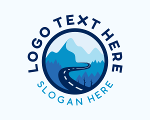 Scenic - Avenue Mountains Road logo design