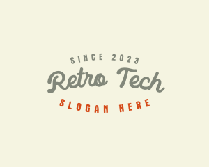 Retro Hipster Brand logo design