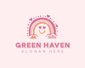 Nursery Daycare Rainbow logo design