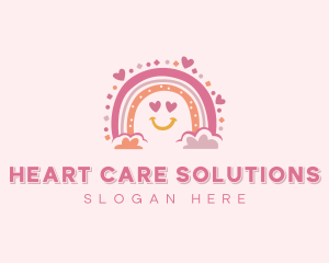 Nursery Daycare Rainbow logo design