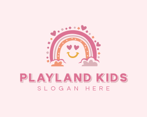 Nursery Daycare Rainbow logo design