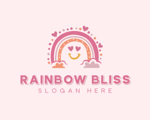 Nursery Daycare Rainbow logo design