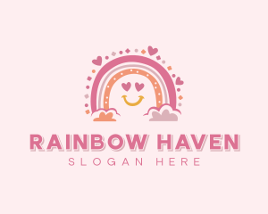 Nursery Daycare Rainbow logo design