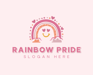 Nursery Daycare Rainbow logo design