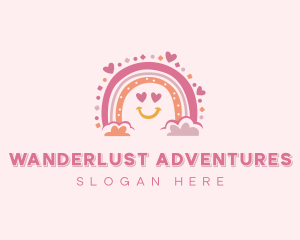 Kindergarden - Nursery Daycare Rainbow logo design