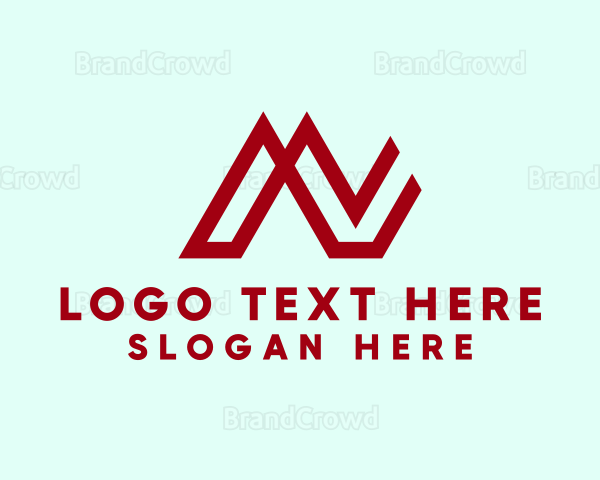 Red Letter AV Monogram Logo