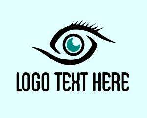 Contact Lens - Eye CCTV Surveillance logo design