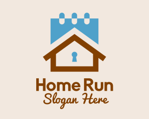 Home Security Calendar logo design