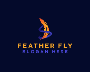 Feather Writer Author Blog logo design