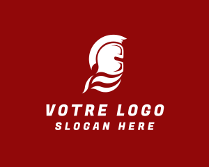 Spartan Warrior Helmet  Logo