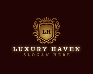 Luxury Shield Crest logo design