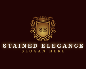 Luxury Shield Crest logo design