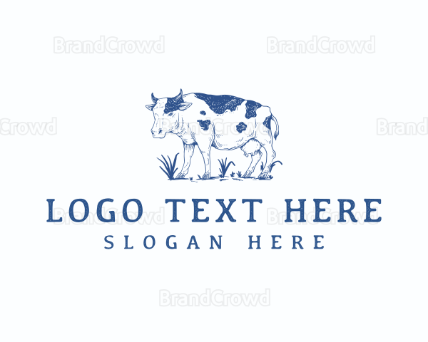 Animal Cow Farm Logo