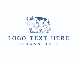 Wagyu - Animal Cow Farm logo design