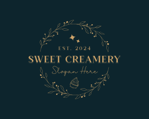 Premium Cupcake Dessert logo design