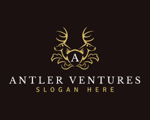 Majestic Deer Antlers logo design