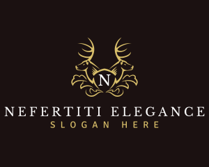 Majestic Deer Antlers logo design