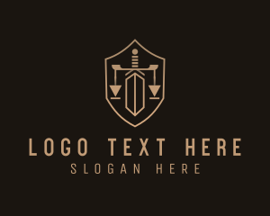 Scale - Sword Shield Law logo design