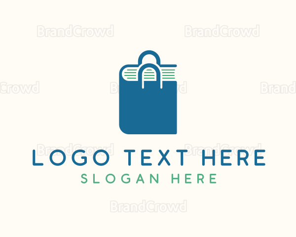 Book Shopping Bag Logo