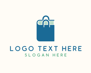 Market - Book Shopping Bag logo design