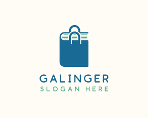Reading - Book Shopping Bag logo design