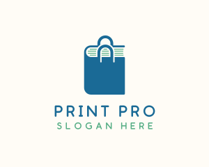 Pamphlet - Book Shopping Bag logo design