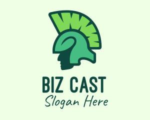 Green Organic Spartan Logo