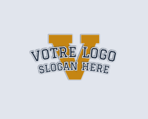 League - Casual Hipster Varsity logo design