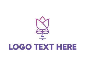 Massage - Flower Face Spa logo design