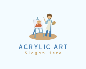 Acrylic - Painter Painting Artwork logo design