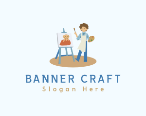 Painter Painting Artwork logo design