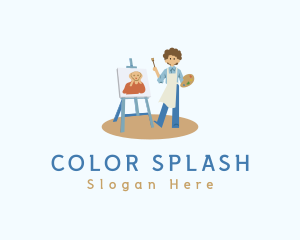 Painter Painting Artwork logo design