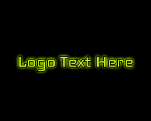 Neon Tech Wordmark Logo