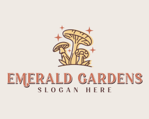 Mushroom Organic Garden logo design