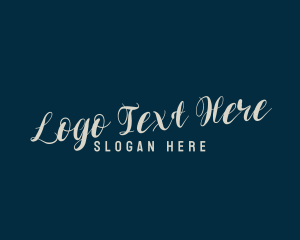 Artisanal - Signature Script Company logo design