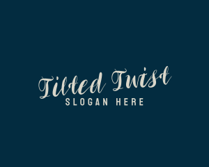 Tilted - Signature Script Company logo design