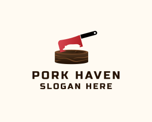 Pork Pig Butcher logo design