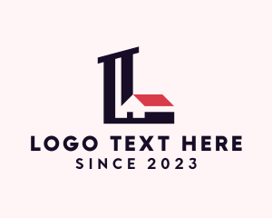 Leasing - House Property Letter L logo design