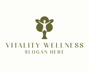 Natural Wellness Woman logo design